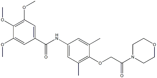  N-[3,5-dimethyl-4-(2-morpholin-4-yl-2-oxoethoxy)phenyl]-3,4,5-trimethoxybenzamide