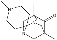 1',5,7-trimethyl-6-oxospiro[1,3-diazatricyclo[3.3.1.1~3,7~]decane-2,4'-piperidine],,结构式