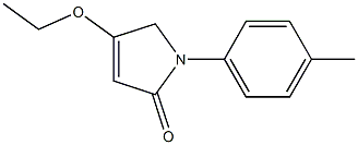 4-ethoxy-1-(4-methylphenyl)-1,5-dihydro-2H-pyrrol-2-one 化学構造式