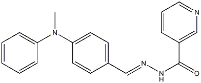 N'-[4-(methylanilino)benzylidene]nicotinohydrazide Structure