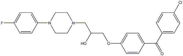 (4-chlorophenyl)(4-{3-[4-(4-fluorophenyl)-1-piperazinyl]-2-hydroxypropoxy}phenyl)methanone|