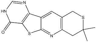 8,8-dimethyl-7,10-dihydro-8H-thiopyrano[3'',4'':5',6']pyrido[3',2':4,5]thieno[3,2-d]pyrimidin-4(3H)-one