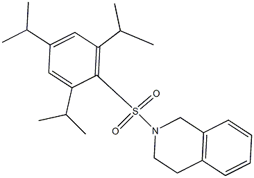 2-[(2,4,6-triisopropylphenyl)sulfonyl]-1,2,3,4-tetrahydroisoquinoline,,结构式