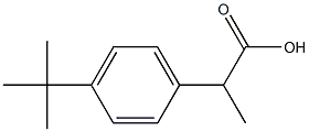 2-(4-tert-butylphenyl)propanoic acid 结构式