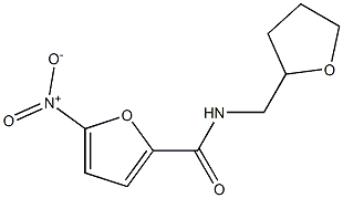 5-nitro-N-(tetrahydro-2-furanylmethyl)-2-furamide Structure