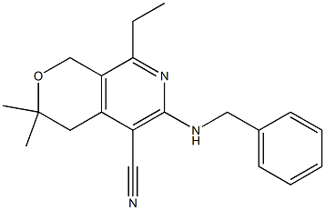 6-(benzylamino)-8-ethyl-3,3-dimethyl-3,4-dihydro-1H-pyrano[3,4-c]pyridine-5-carbonitrile|