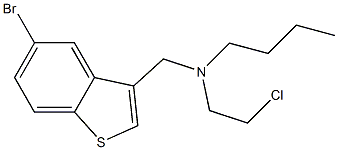 N-[(5-bromo-1-benzothien-3-yl)methyl]-N-(2-chloroethyl)-1-butanamine Structure