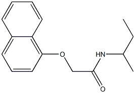 N-(sec-butyl)-2-(1-naphthyloxy)acetamide Structure