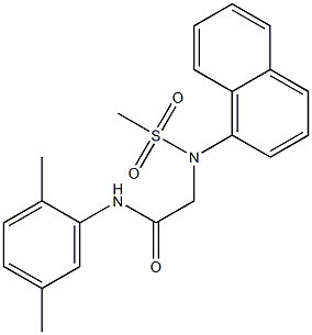 N-(2,5-dimethylphenyl)-2-[(methylsulfonyl)(1-naphthyl)amino]acetamide