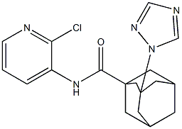 N-(2-chloro-3-pyridinyl)-3-(1H-1,2,4-triazol-1-yl)-1-adamantanecarboxamide Structure
