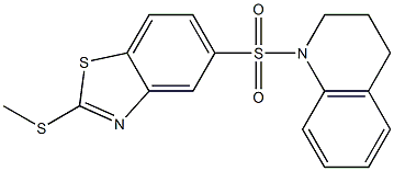 5-(3,4-dihydro-1(2H)-quinolinylsulfonyl)-1,3-benzothiazol-2-yl methyl sulfide