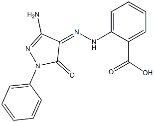 2-[2-(3-amino-5-oxo-1-phenyl-1,5-dihydro-4H-pyrazol-4-ylidene)hydrazino]benzoic acid