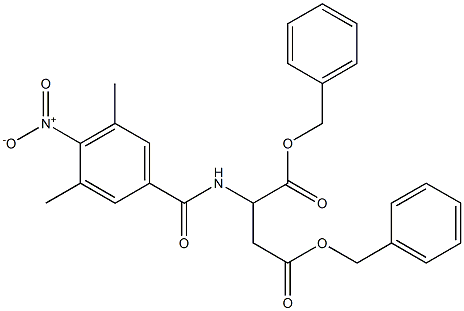  dibenzyl 2-({4-nitro-3,5-dimethylbenzoyl}amino)succinate