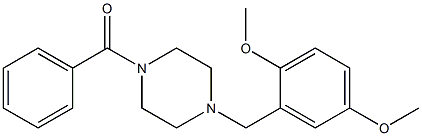 1-benzoyl-4-(2,5-dimethoxybenzyl)piperazine