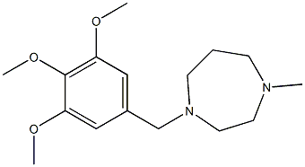 1-methyl-4-(3,4,5-trimethoxybenzyl)-1,4-diazepane Struktur