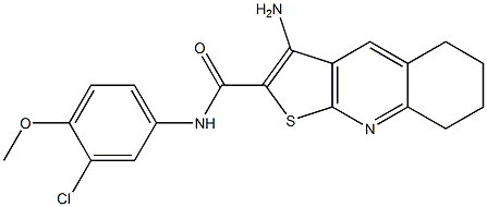 3-amino-N-(3-chloro-4-methoxyphenyl)-5,6,7,8-tetrahydrothieno[2,3-b]quinoline-2-carboxamide