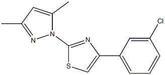  4-(3-chlorophenyl)-2-(3,5-dimethyl-1H-pyrazol-1-yl)-1,3-thiazole