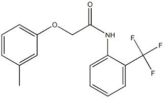 2-(3-methylphenoxy)-N-[2-(trifluoromethyl)phenyl]acetamide