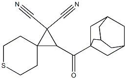 2-(1-adamantylcarbonyl)-6-thiaspiro[2.5]octane-1,1-dicarbonitrile Structure