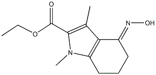 ethyl 4-(hydroxyimino)-1,3-dimethyl-4,5,6,7-tetrahydro-1H-indole-2-carboxylate|