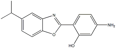 5-amino-2-(5-isopropyl-1,3-benzoxazol-2-yl)phenol Structure