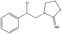 3-(2-chloro-2-phenylethyl)-1,3-thiazolidin-2-imine