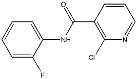 2-chloro-N-(2-fluorophenyl)nicotinamide 结构式