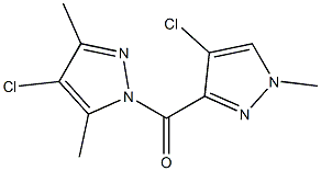 4-chloro-1-[(4-chloro-1-methyl-1H-pyrazol-3-yl)carbonyl]-3,5-dimethyl-1H-pyrazole