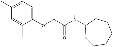 N-cycloheptyl-2-(2,4-dimethylphenoxy)acetamide Structure