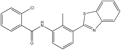  N-[3-(1,3-benzothiazol-2-yl)-2-methylphenyl]-2-chlorobenzamide