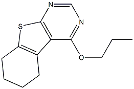 4-propoxy-5,6,7,8-tetrahydro[1]benzothieno[2,3-d]pyrimidine Struktur