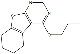 4-propoxy-5,6,7,8-tetrahydro[1]benzothieno[2,3-d]pyrimidine,,结构式