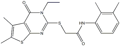 N-(2,3-dimethylphenyl)-2-[(3-ethyl-5,6-dimethyl-4-oxo-3,4-dihydrothieno[2,3-d]pyrimidin-2-yl)sulfanyl]acetamide