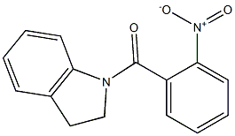 1-{2-nitrobenzoyl}indoline 化学構造式