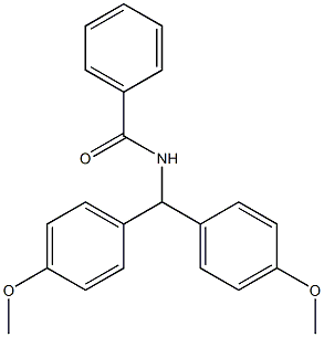 N-[bis(4-methoxyphenyl)methyl]benzamide 化学構造式