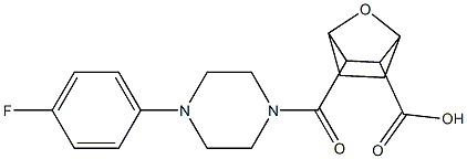 3-{[4-(4-fluorophenyl)-1-piperazinyl]carbonyl}-7-oxabicyclo[2.2.1]heptane-2-carboxylic acid|