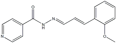 N'-[3-(2-methoxyphenyl)-2-propenylidene]isonicotinohydrazide,,结构式