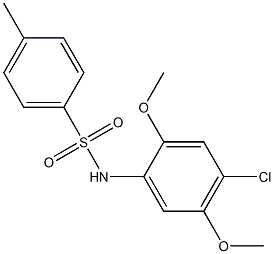N-(4-chloro-2,5-dimethoxyphenyl)-4-methylbenzenesulfonamide Structure
