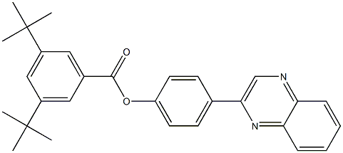 4-(2-quinoxalinyl)phenyl 3,5-ditert-butylbenzoate|