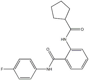 2-[(cyclopentylcarbonyl)amino]-N-(4-fluorophenyl)benzamide|