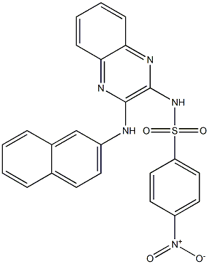  4-nitro-N-[3-(2-naphthylamino)-2-quinoxalinyl]benzenesulfonamide