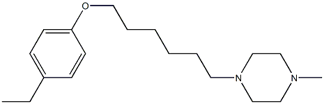 4-ethylphenyl 6-(4-methyl-1-piperazinyl)hexyl ether Structure