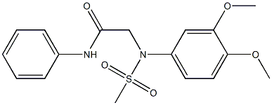 2-[3,4-dimethoxy(methylsulfonyl)anilino]-N-phenylacetamide|