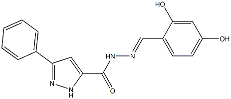  N'-(2,4-dihydroxybenzylidene)-3-phenyl-1H-pyrazole-5-carbohydrazide