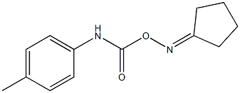 1-({[(cyclopentylideneamino)oxy]carbonyl}amino)-4-methylbenzene 化学構造式