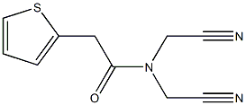 N,N-bis(cyanomethyl)-2-thien-2-ylacetamide 化学構造式