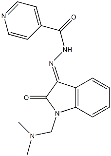 N'-{1-[(dimethylamino)methyl]-2-oxo-1,2-dihydro-3H-indol-3-ylidene}isonicotinohydrazide