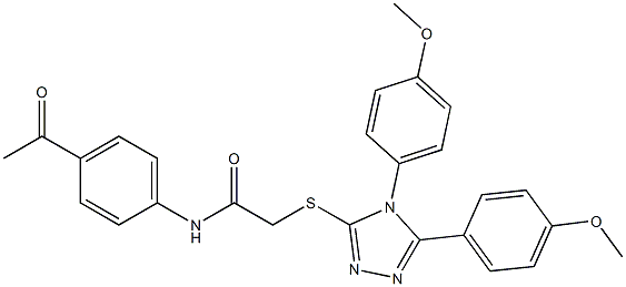 N-(4-acetylphenyl)-2-{[4,5-bis(4-methoxyphenyl)-4H-1,2,4-triazol-3-yl]sulfanyl}acetamide