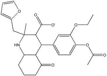 tetrahydro-2-furanylmethyl 4-[4-(acetyloxy)-3-ethoxyphenyl]-2-methyl-5-oxo-1,4,5,6,7,8-hexahydro-3-quinolinecarboxylate