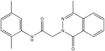 N-(2,5-dimethylphenyl)-2-(4-methyl-1-oxo-2(1H)-phthalazinyl)acetamide Structure